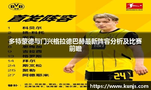 多特蒙德与门兴格拉德巴赫最新阵容分析及比赛前瞻